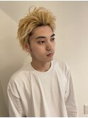 ハイトーンカラーメンズカット20代30代40代オールバック