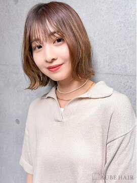 オーブ ヘアー トラッド 京都四条河原町店(AUBE HAIR trad) 20代・30代_くびれボブ