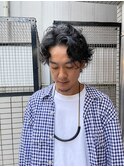 ハイライト波巻きマッシュアップバング束感ショート75