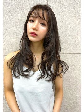 ザ キャンバス ミヤザキツネヒサ(THE CANVAS 宮崎恒久) 【CANVAS】レイヤーロング＿グレージュカラー＿ウェーブロング