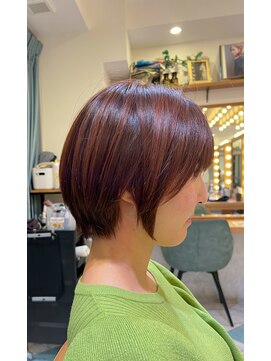 ロンド パルティール 大宮(Lond partir) 前髪パーマアッシュカラーレイヤーロンググレーベージュ[大宮]