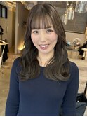 アッシュブラウン×くびれ巻き
