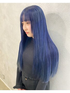 カノンヘアー(Kanon hair) ネイビーブルー ブルーカラー ダブルカラー