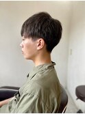 MEN'S HAIRクロスバングマッシュウルフ