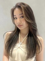 シエロビューティー(CIELO beauty)&nbsp;ハイライトカラーミルクティーベージュレイヤーカット