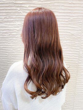 ポール(pole) 札幌ロング　ブリーチ無しピンクベージュ