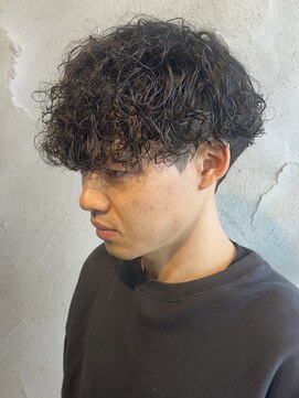 ニアウ 高崎店(Niau) 波巻きスパイラルパーマメンズパーマメンズマッシュ群馬高崎眉毛