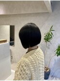 ミニボブ×ナチュラルカラー