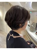 【井上】ショートボブ白髪ぼかし30代40代50