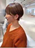 ショートカット×ひし形ショートボブ×前髪あり20代30代40代　a