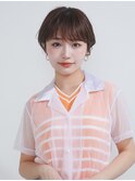 ミディアムヘア/ショコラベージュ/ボブルフ/新宿駅