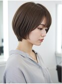 美髪/ワイドバング/レイヤーカット/くすみベージュ/新小岩駅