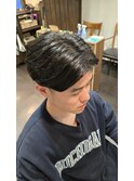 メンズセンターパート HOMMEHAIR2nd江ヶ崎