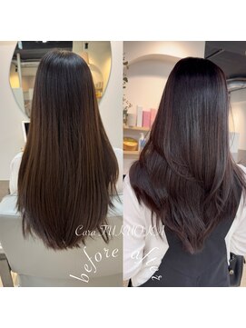 カラ フクオカ 天神(Cara FUKUOKA) ショコラブラウン《★髪質改善うる艶水素カラー＋カット★》