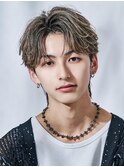 ハイライトセンターパート韓国ニュアンスパーマ