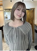 くびれヘア_アプリコットオレンジ_夏のヘアアレンジ