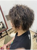 ツイストパーマ&ハイライト