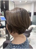 大人可愛い◎小顔ひし形ショートスタイル20代30代40代