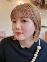 ディッセンバー 伊勢崎(December)&nbsp;切りっぱなしボブ/ミニボブ/丸くないボブ/ヘーゼルベージュ