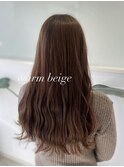 warm beige 波巻きゆるふわロング