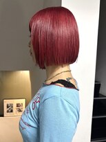 ドロップ(drop)&nbsp;コンパクトボブ　チェリーレッドカラー　（表参道　青山）