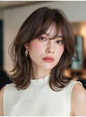 髪質改善/レイヤーカット/セミロング/小顔/透明感カラー1