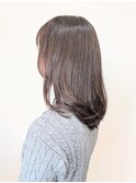 【中村のぞみ】ローズブラウン×ミディアムレイヤー