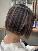 ボブ×バレイヤージュ