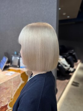 エン 栄店(enne) 大人ガーリー/ダークアッシュ/ミディアムレイヤーカット/栄