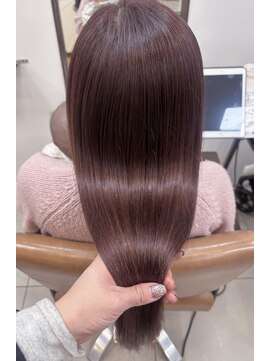 ソワンドゥブレス 大日店 (soin de brace) ・透明感ピンクブラウン×髪質改善カラー