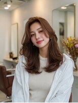 ラファンジュ ヘアー(Rohange hair)&nbsp;ラテグレージュ/韓国巻き/レイヤーカット/顔周りカット