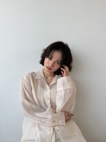 ビーヘアー 近鉄八尾店(Bee.hair)&nbsp;マッシュウルフボブパーマミルクティーベージュシルバーアッシュ