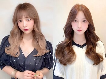 enne 表参道 シールエクステ/ブリーチカラー 【エネ】【8/1 OPEN (予定)】の写真/長さを変えずに印象的にイメージを変える韓国スタイル♪顔周りレイヤー+バージンエクステで大変身
