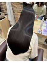 グレースバイハピネス(grace by happiness)&nbsp;髪質改善ストレート巻ける縮毛矯正/艶髪9.1ミルクブラウン