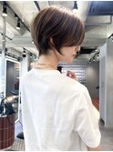 ナチュラルショート/ミルクティーベージュ/30代40代50代