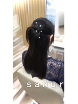 サヌール 東京京橋&nbsp;お団子ハーフアップカチモリ
