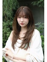 ルーツ 浅草店(roots) 韓国風ナチュラルレイヤー×シアーブラウン