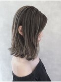 ハッシュカットフルバング似合わせカットレッドブラウン20代30代