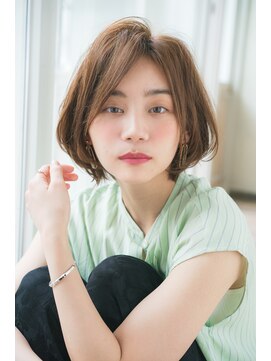 ジョエミバイアンアミ(joemi by Un ami) 【ｊｏｅｍｉ】小顔効果のある毛先パーマ丸みショート(小倉太郎)