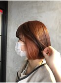 オレンジインナーカラー
