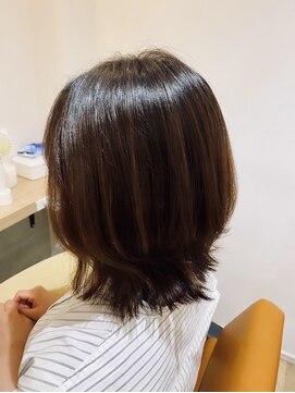 ヘアー アンド スパ パーム(hair and spa palm) くびれ外ハネスタイル