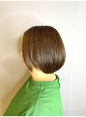小顔補正立体カット×ナチュラル丸みボブ 10代20代30代40代50代