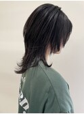 レイヤーウルフ×前髪あり