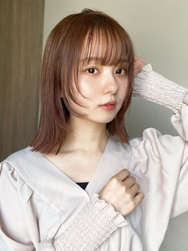 アフロート エル 大阪(AFLOAT L) シルキーベージュ/斜めバング/グレージュカラー/デザインカラー