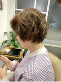 ショートボブにパーマ