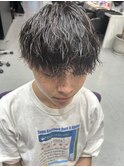 緩め波巻きパーマ