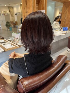 アドラーブル 駅南店(adorable) 美髪結べるボブボブウルフミニウルフ薄めバング斜めバング