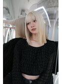韓国/ハイトーンカラー/ワンホンヘア/レイヤーカット/髪質改善