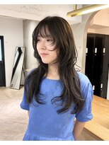 ローレン(LOREN)&nbsp;デザインカラー/レイヤーカット/ウェットヘア/オリーブベージュ