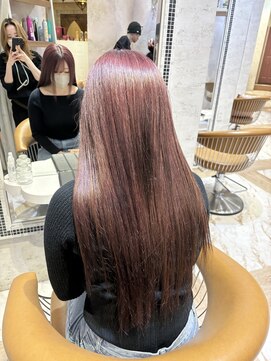 ロンドローズ 名古屋(Lond damaskRose) 顔周り ボブ 韓国 レイヤー ダブルカラー 名駅 リタッチ534